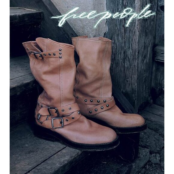 SOLD // Free People Janey Engineer Boots NIB - Picture 2 of 8